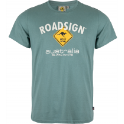 Roadsign | Heren Tee | opdruk | groen