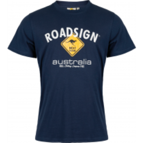 Roadsign | Heren Tee | opdruk | marine