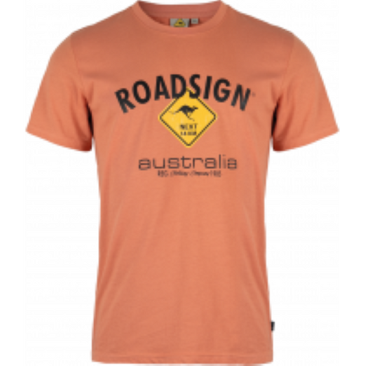 Roadsign | Heren Tee | opdruk | oranje