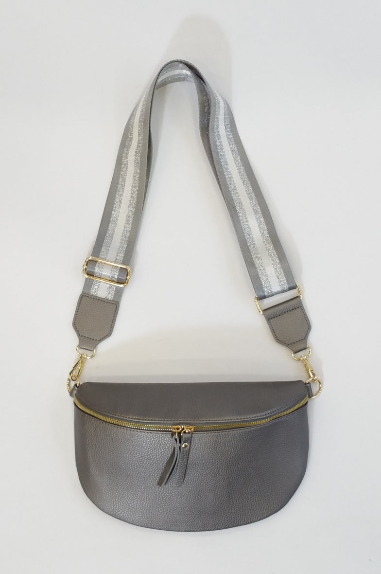 Cross over bag "Zilver grijs"