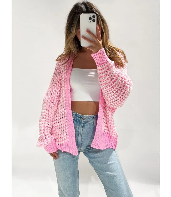 Elsie knit cardigan - Pink