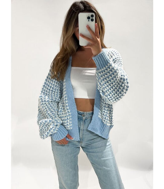 Elsie knit cardigan - Sky Blue