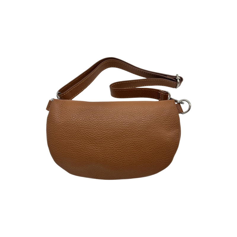 Crossover bag 100% leer - Camel