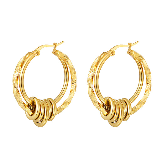 ''Hoops'' earrings | Stainless steel