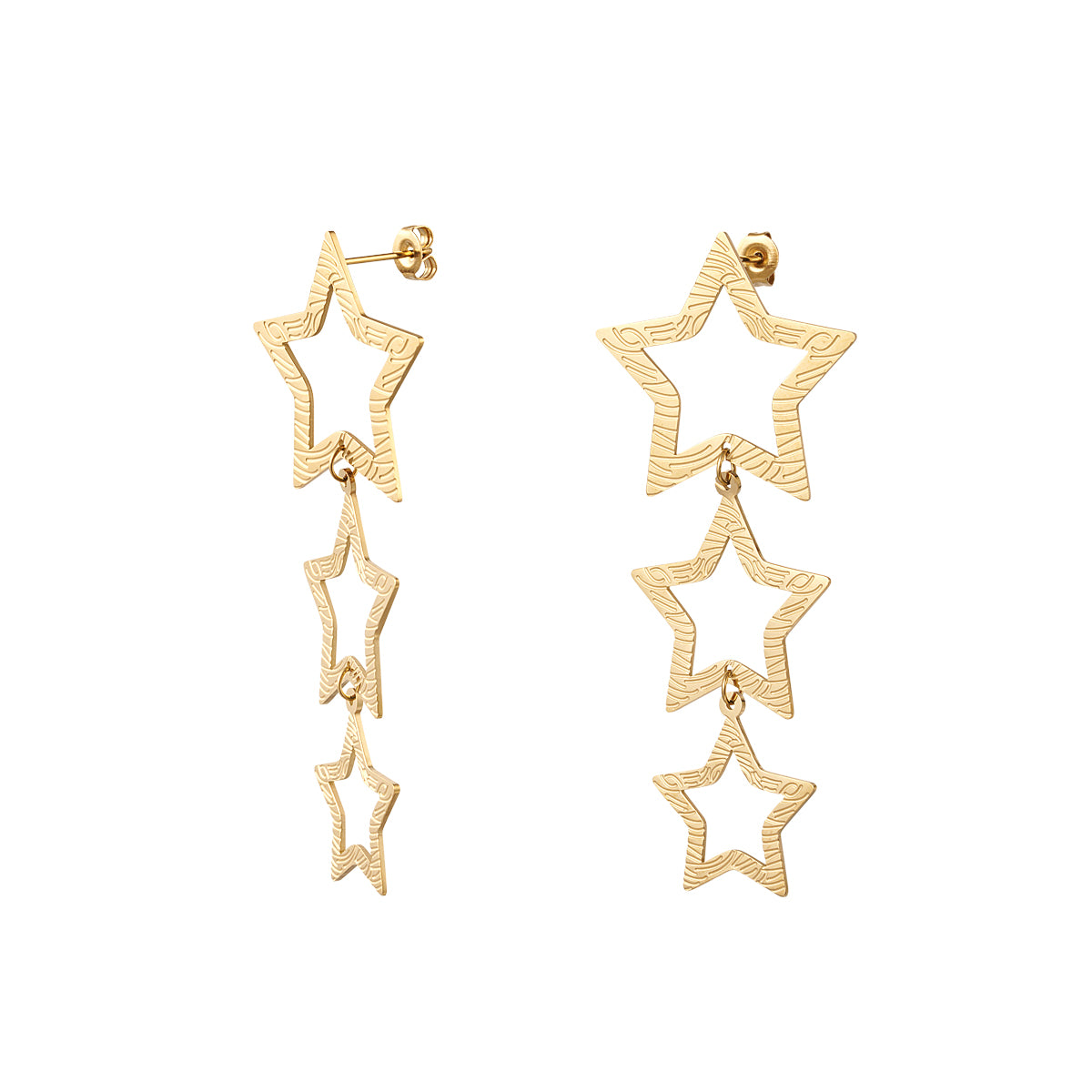 ''Star'' earrings | Stainless steel