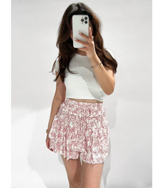 Avani skort floral red