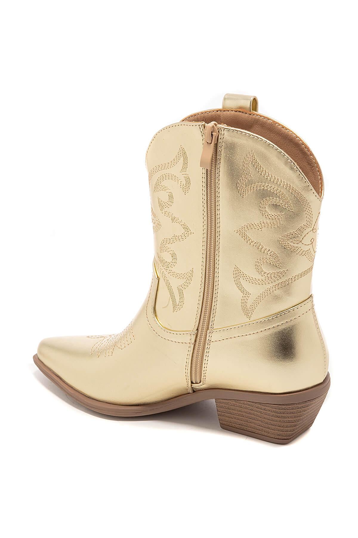 Cowboy enkelboots "Gold"