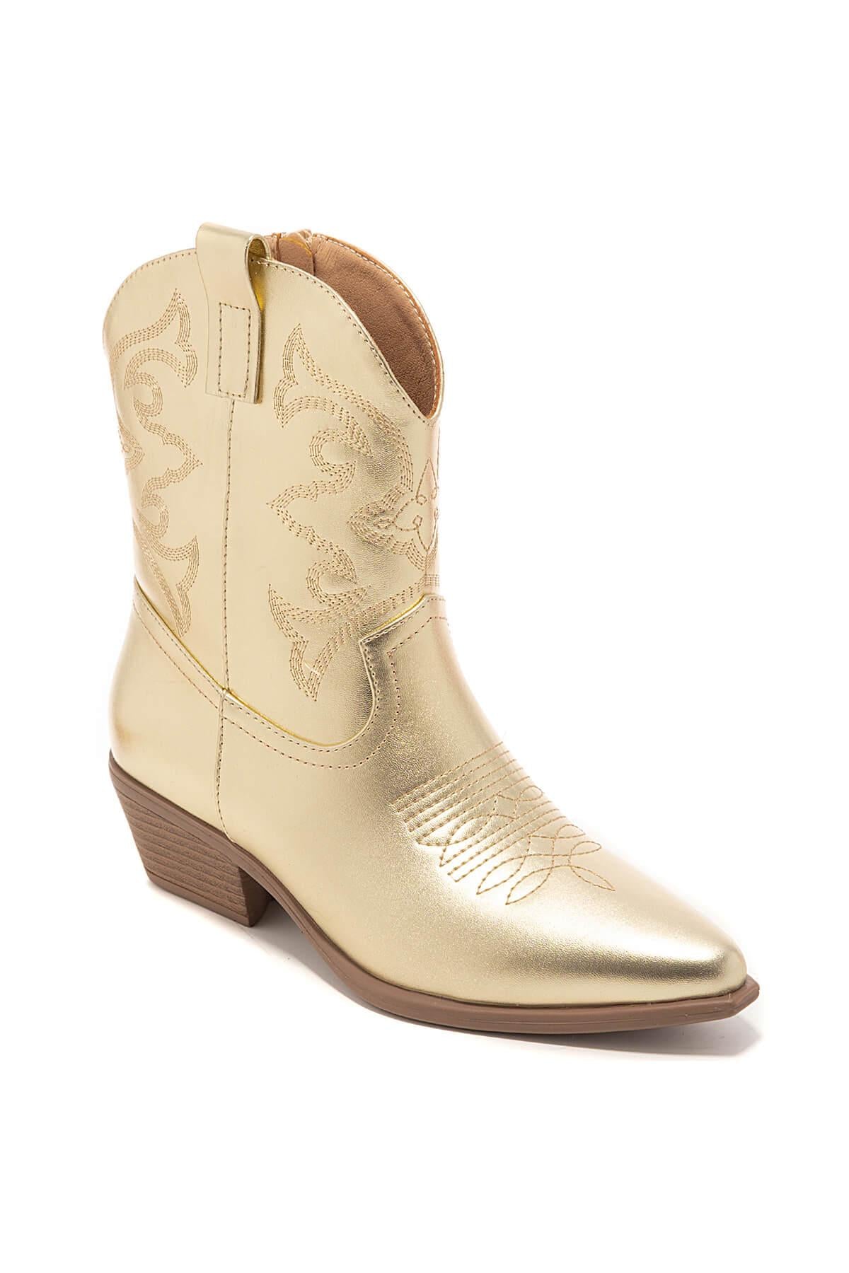 Cowboy enkelboots "Gold"